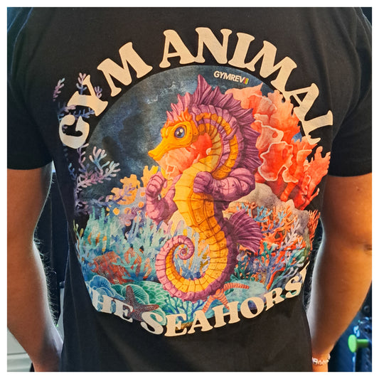 Gym Animal 'the Seahorse' T-Shirt