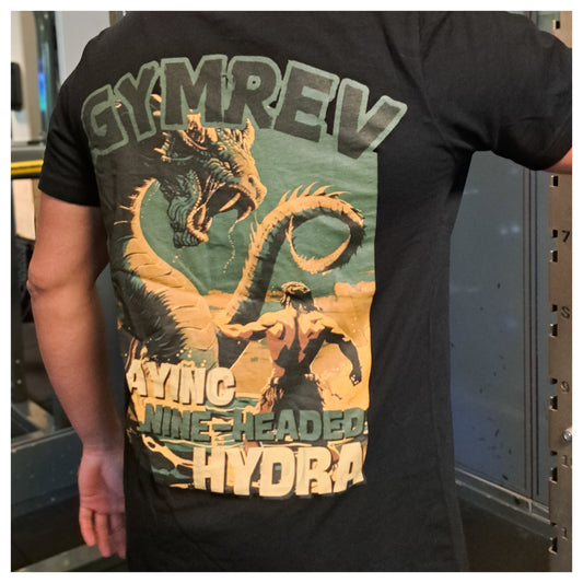 Slaying the Nine-Headed Hydra - Hercules The 12 Labours T-Shirt - Gym God